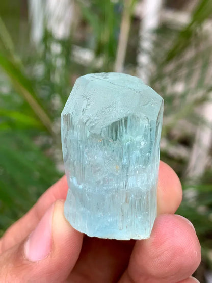 Diamond Cut Blue Aquamarine Crystal from Pakistan - 23 Gram