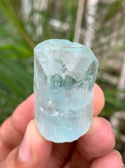Diamond Cut Blue Aquamarine Crystal from Pakistan - 23 Gram