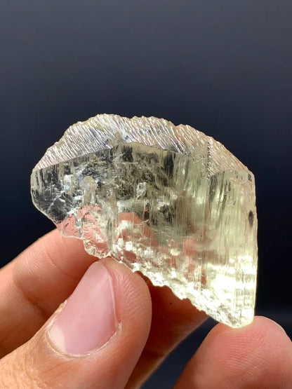 Fluorescent Yellow Triphane Kunzite Crystal from Afghanistan - 12 Gram