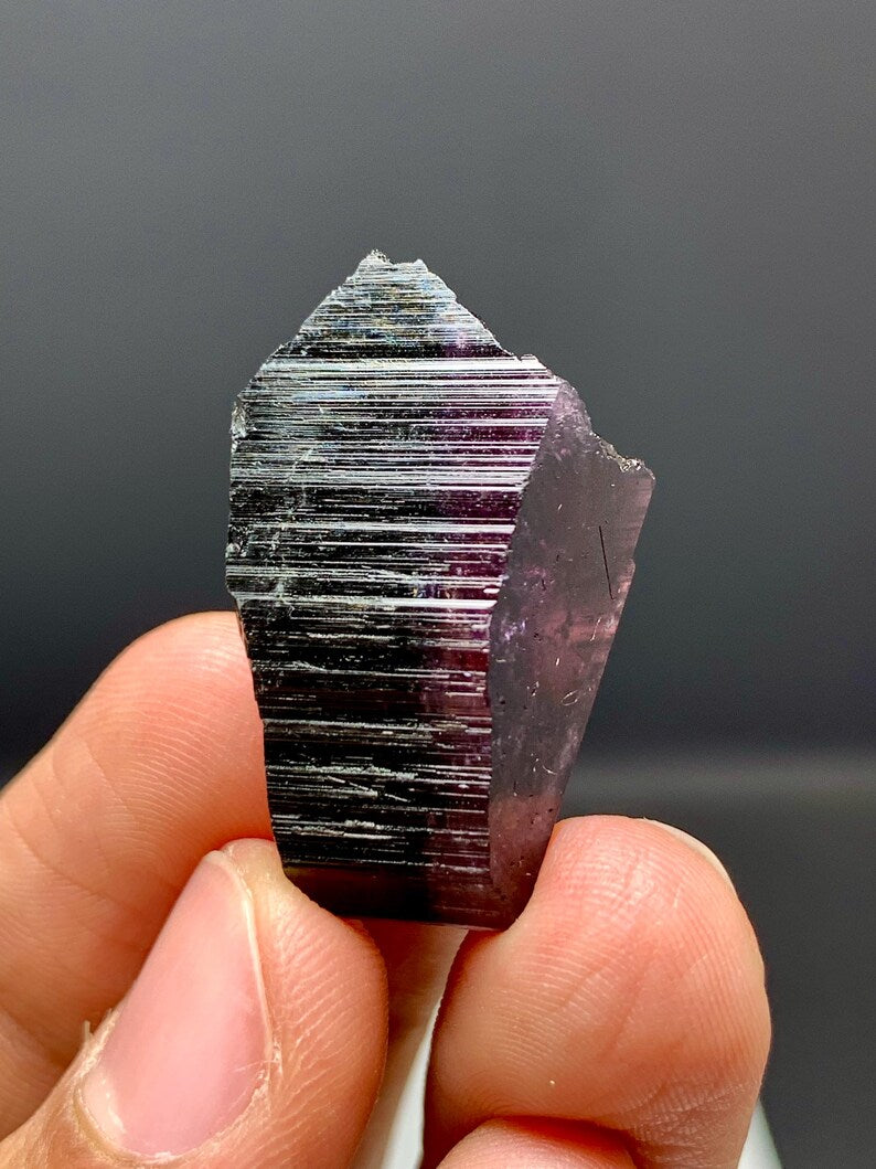 Pink Cap Tourmaline Crystal from Afghanistan - 42.00 Carats