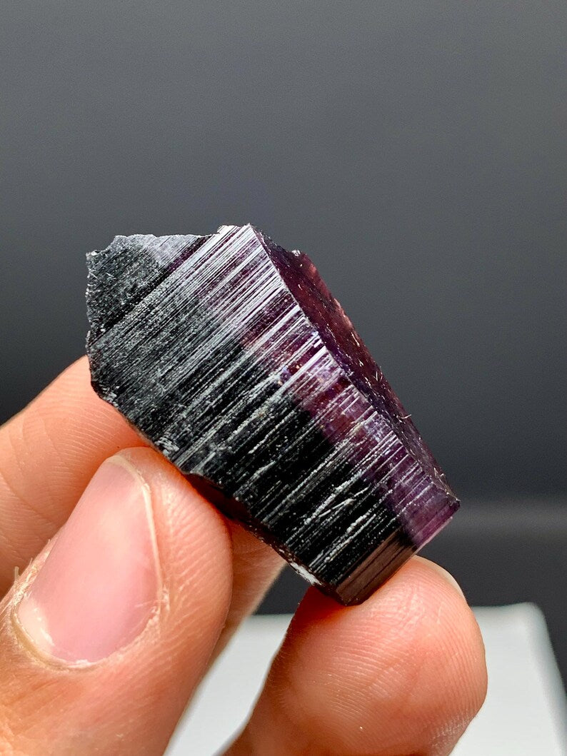 Pink Cap Tourmaline Crystal from Afghanistan - 42.00 Carats