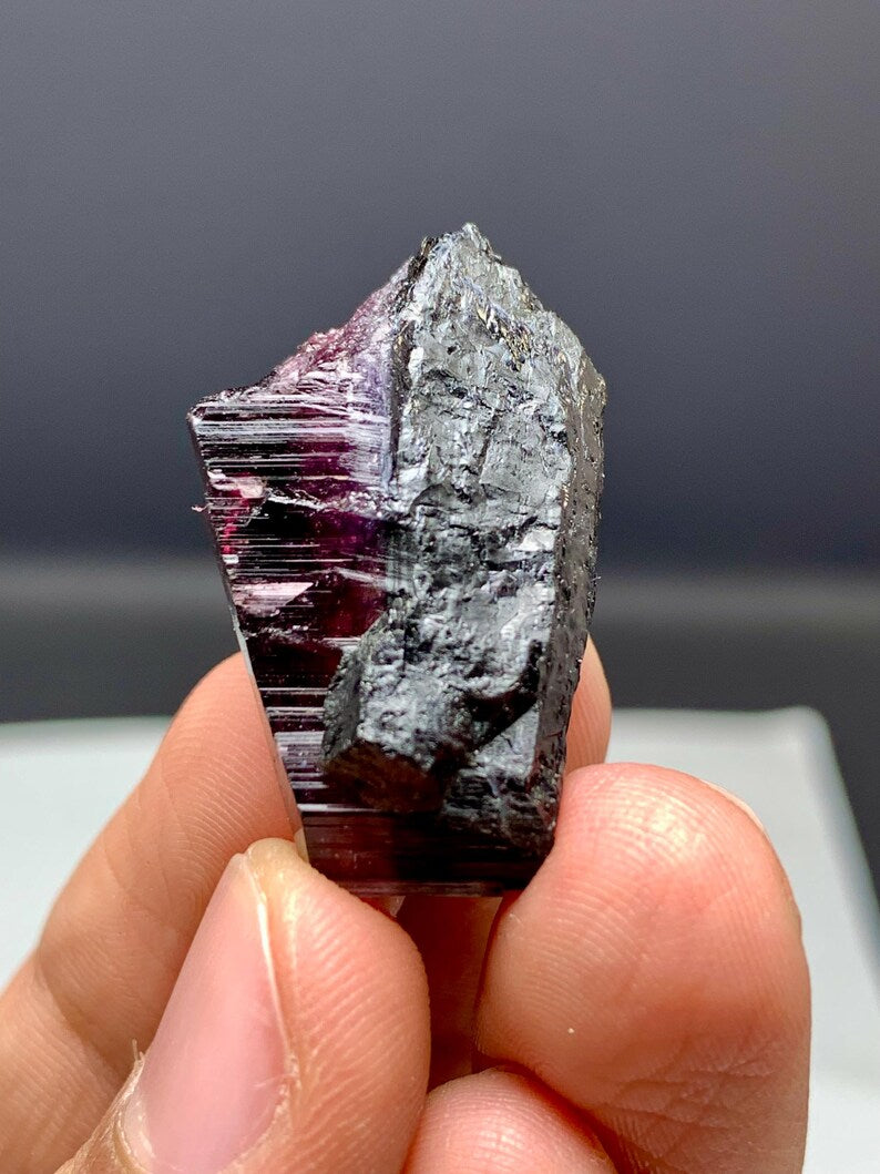 Pink Cap Tourmaline Crystal from Afghanistan - 42.00 Carats
