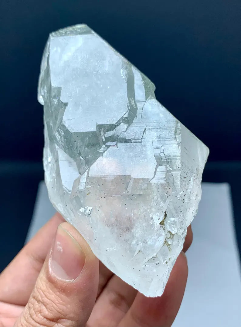 Double terminated Chlorinated Quartz Crystal from Pakistan - 258 Grams