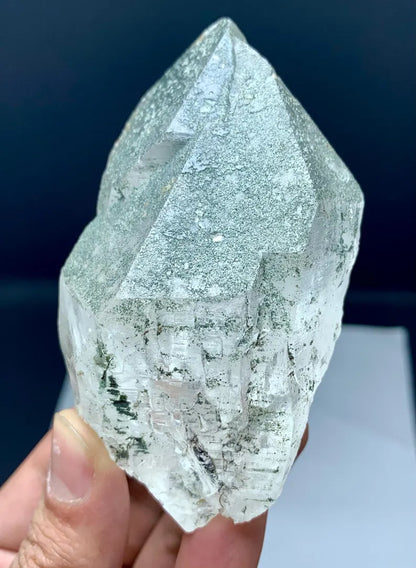 Double terminated Chlorinated Quartz Crystal from Pakistan - 258 Grams