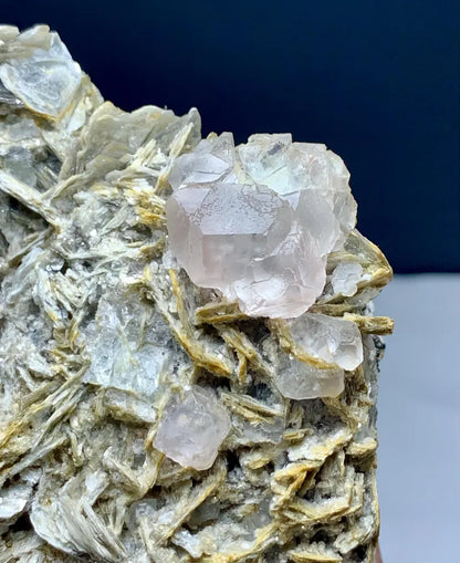 PInk Morganite on Muscovite Mica from Pakistan - 395 Gram