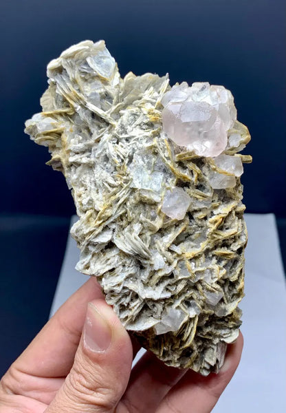 PInk Morganite on Muscovite Mica from Pakistan - 395 Gram