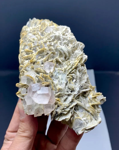 PInk Morganite on Muscovite Mica from Pakistan - 395 Gram