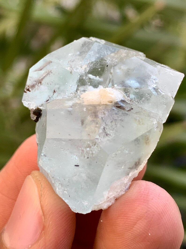 Diamond Cut Blue Aquamarine Crystal from SKardu Pakistan - 17 Gram