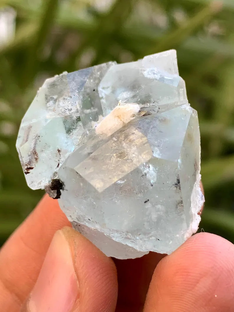 Diamond Cut Blue Aquamarine Crystal from SKardu Pakistan - 17 Gram
