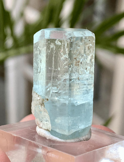 TRansparent Blue Diamond CUt Aquamarine Crystal from Pakistan - 53.00 Carats