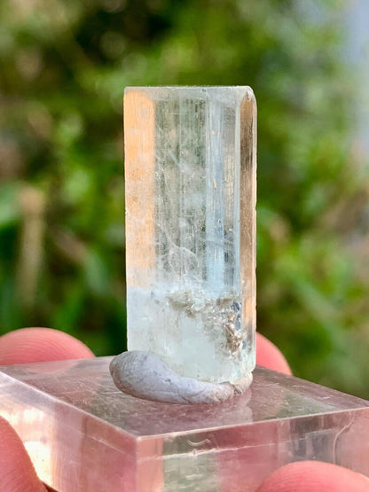 DNA Inclusions Blue Aquamarine Crystal from Skardu Pakistan - 26.00 Carats