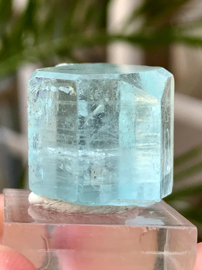 Transparent Blue Aquamarine Crystal from Pakistan - 16 Gram
