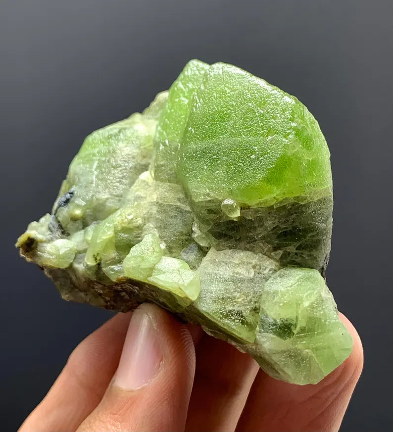 Collectors Choice Green Peridot Crystals Specimen from Pakistan - 136 Gram