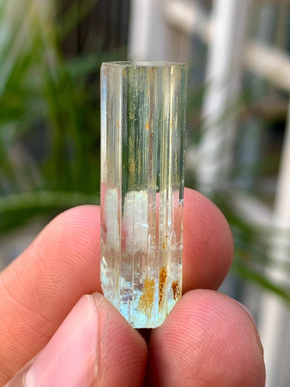 Facated Transparent Blue Aquamarine Crystal from Skardu Pakistan 23.50 Carats
