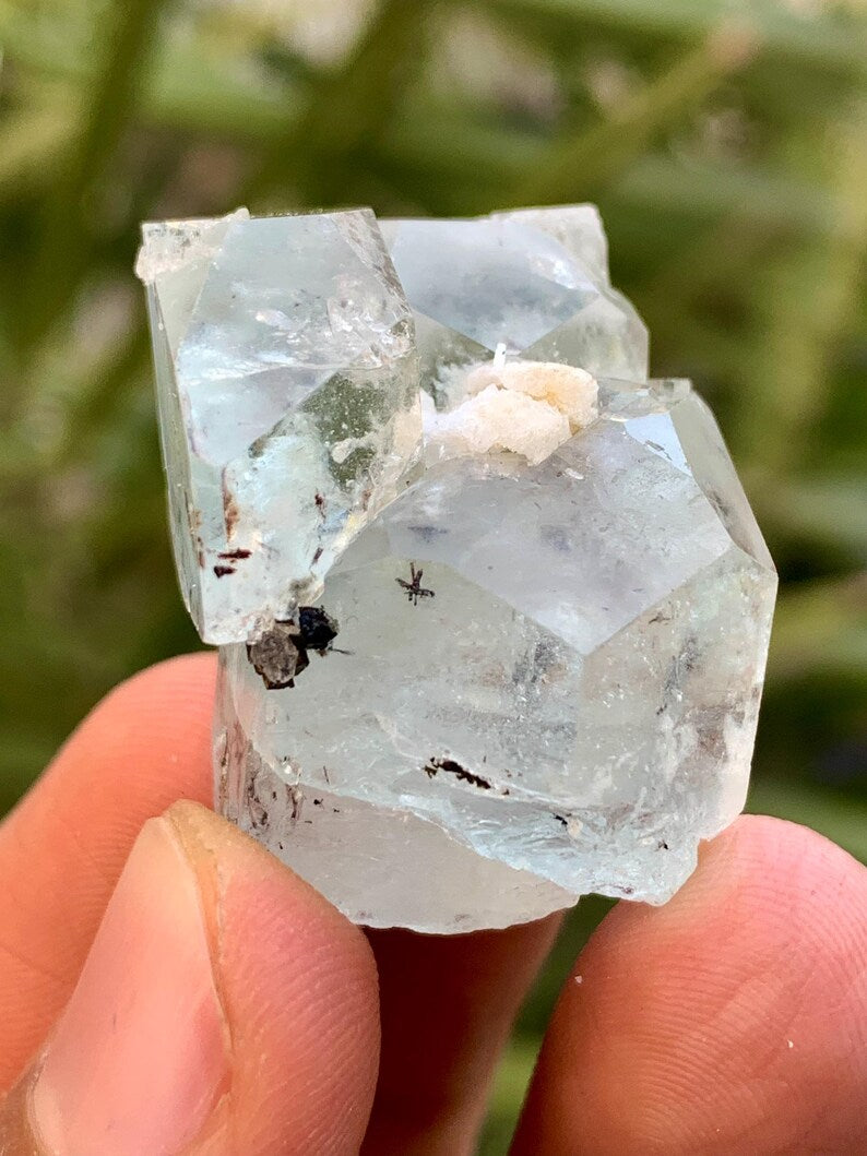 Diamond Cut Blue Aquamarine Crystal from SKardu Pakistan - 17 Gram