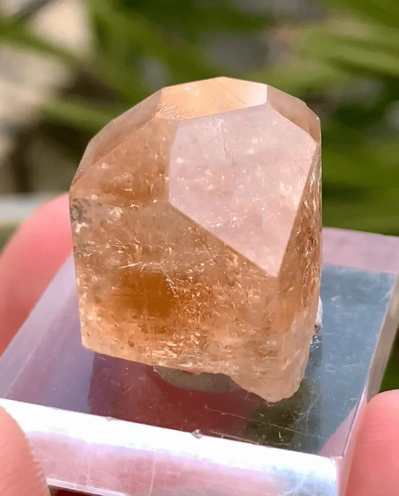 Dimaond Cut Golden Topaz Crystal from Pakistan - 63.0 Carats