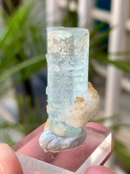 Sky Blue Aquamarine Crystal from Afghanistan - 55.00 Carats