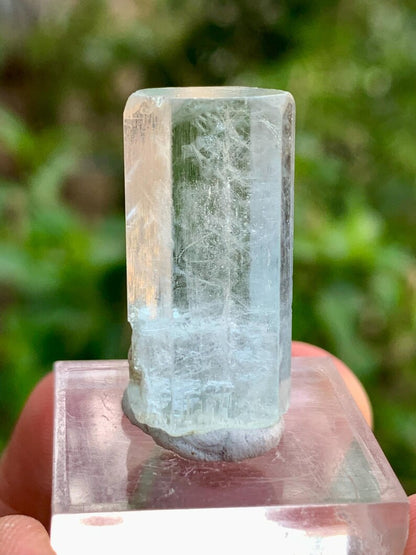 DNA Inclusions Blue Aquamarine Crystal from Skardu Pakistan - 26.00 Carats