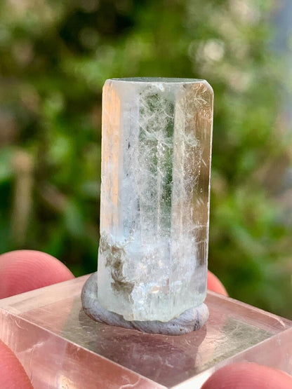 DNA Inclusions Blue Aquamarine Crystal from Skardu Pakistan - 26.00 Carats