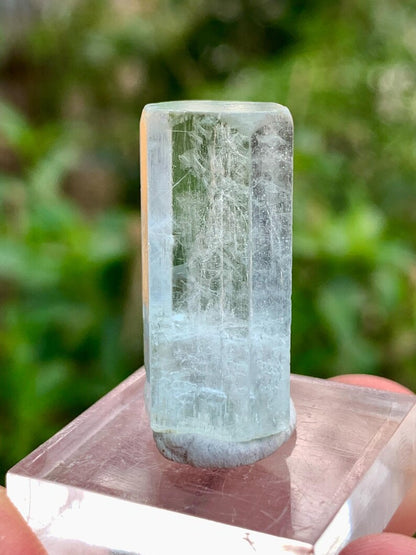 DNA Inclusions Blue Aquamarine Crystal from Skardu Pakistan - 26.00 Carats