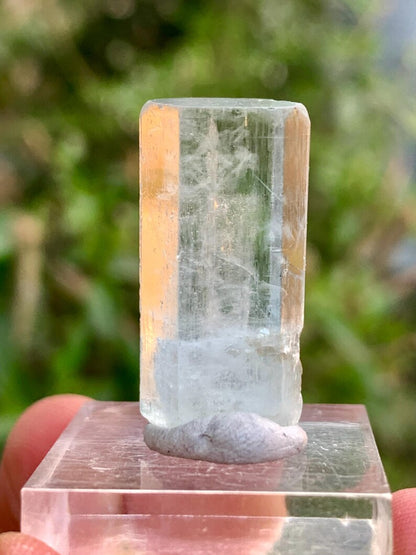 DNA Inclusions Blue Aquamarine Crystal from Skardu Pakistan - 26.00 Carats
