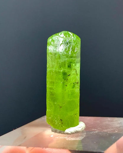 Lush Green Peridot Crystal from Pakistan - 21.00 Carats