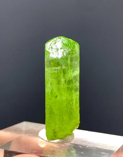 Lush Green Peridot Crystal from Pakistan - 21.00 Carats