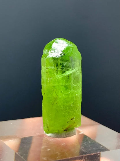 Lush Green Peridot Crystal from Pakistan - 21.00 Carats