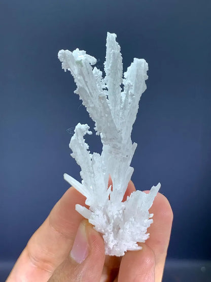 Natural Crystallized White Aragonite Branch from Pakistan - 13 Gram