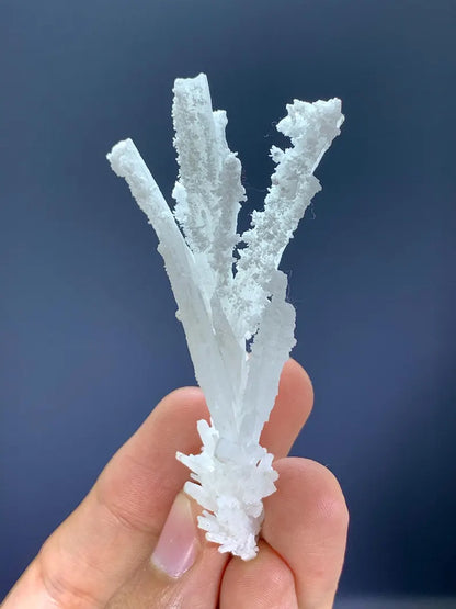 Natural Crystallized White Aragonite Branch from Pakistan - 13 Gram