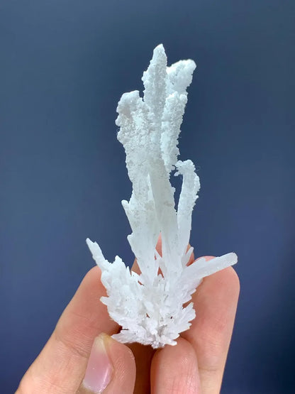 Natural Crystallized White Aragonite Branch from Pakistan - 13 Gram