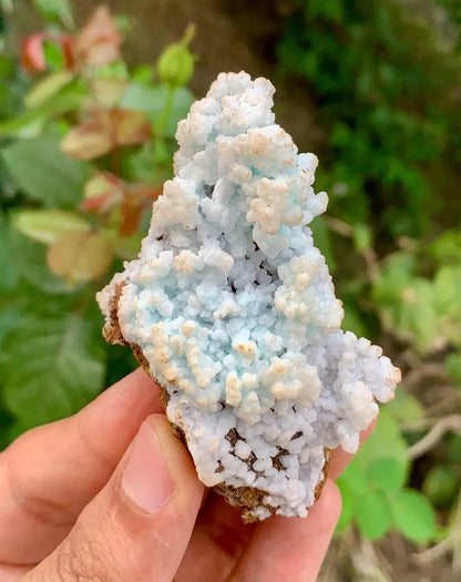Bubble Chrysocolla Aragonite Specimen on Matrix from Pakistan - 52 Gram