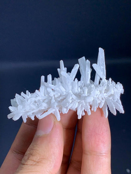 Rare White Aragonite Crystals SPikes from Pakistan - 13 Gram