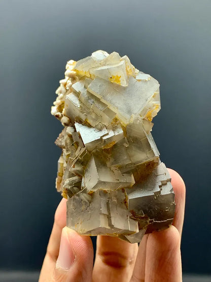 Cubic Purple Phantom FLuorite Specimen from Pakistan 172 Gram