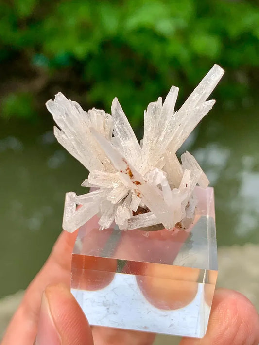 Natural Crystallized White Araginite Spikes from Pakistan - 8 Gram