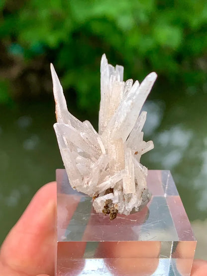 Natural Crystallized White Araginite Spikes from Pakistan - 8 Gram
