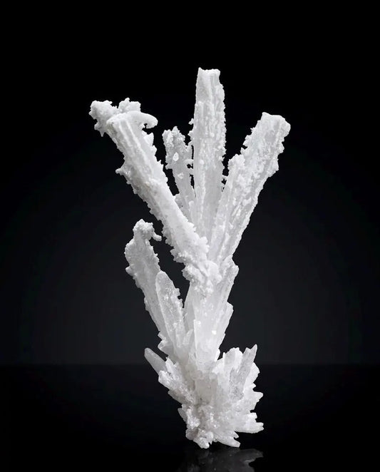 Natural Crystallized White Aragonite Branch from Pakistan - 13 Gram