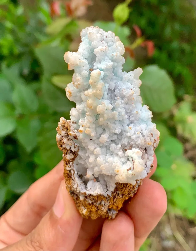 Bubble Chrysocolla Aragonite Specimen on Matrix from Pakistan - 52 Gram
