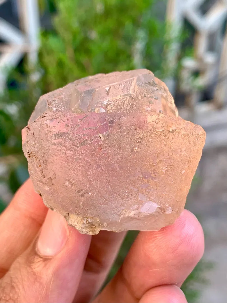 Natural Pink Fluorite Crystal from Pakistan - 75 Gram