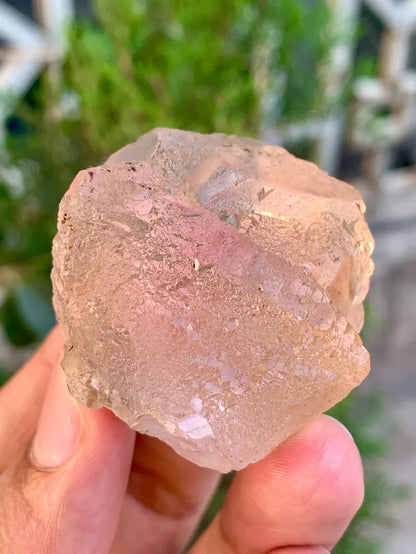 Natural Pink Fluorite Crystal from Pakistan - 75 Gram