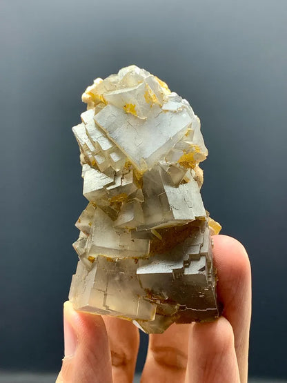Cubic Purple Phantom FLuorite Specimen from Pakistan 172 Gram