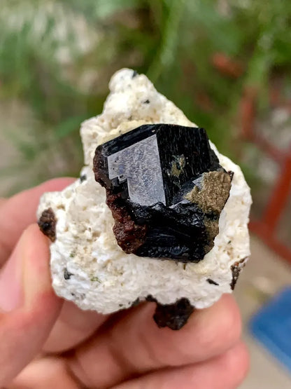 Natural Rare Black Tantalite Crystal on Matrix from Pakistan - 43 Gram