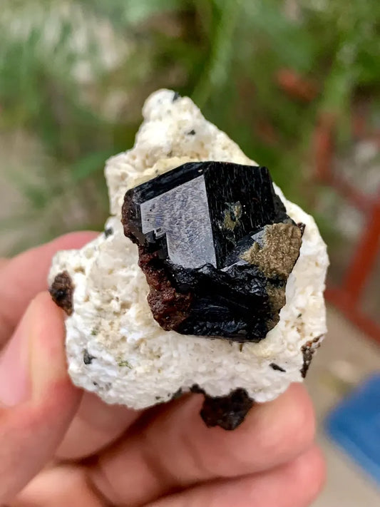 Natural Rare Black Tantalite Crystal on Matrix from Pakistan - 43 Gram