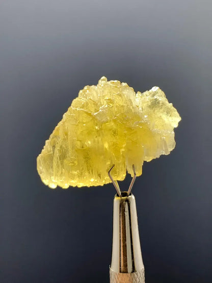 Natural Etched Yellow Heliodor Crystal Mineral from Pakistan - 42.00 Carats