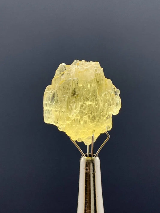 Natural Etched Yellow Heliodor Crystal from PAkistan - 16.50 Carats