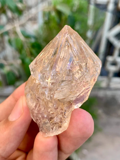 Natural Skeletal window Quartz Crystal from Pakistan - 57 Gram