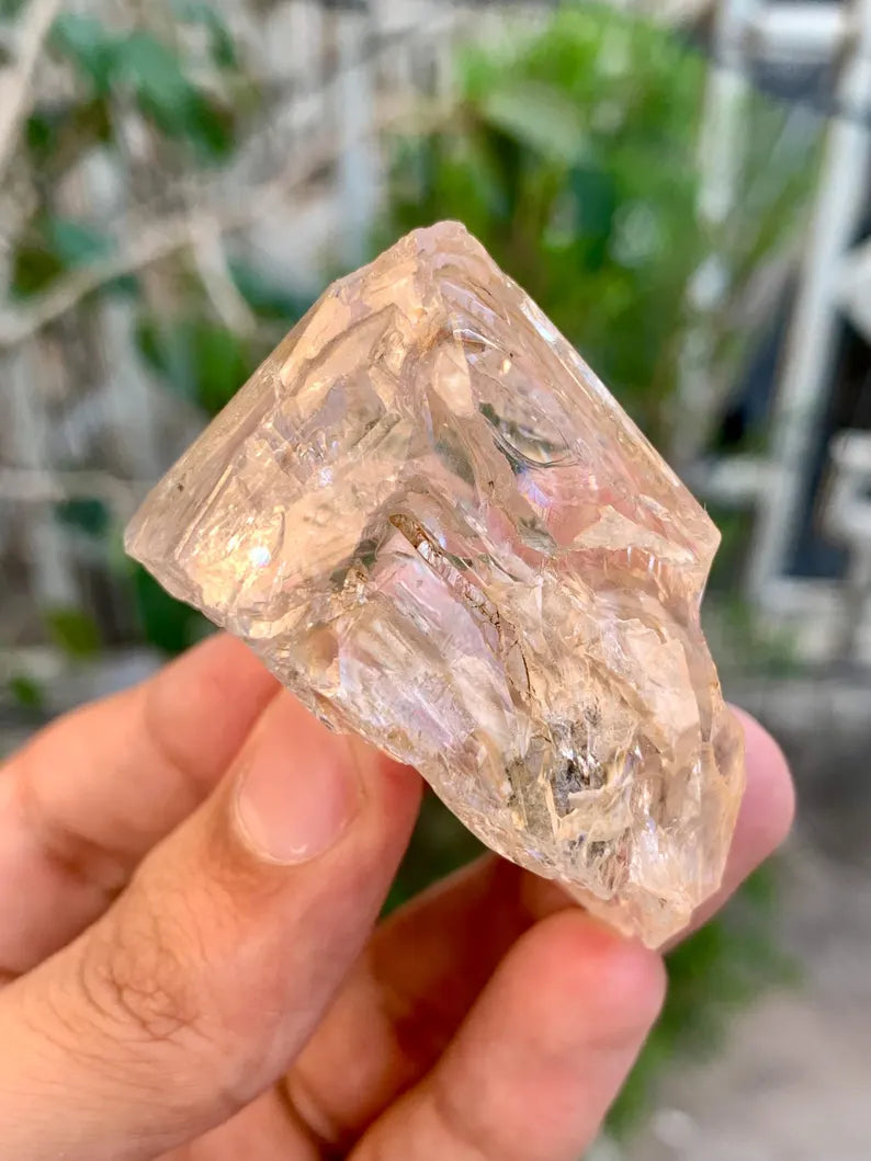 Natural Skeletal window Quartz Crystal from Pakistan - 57 Gram