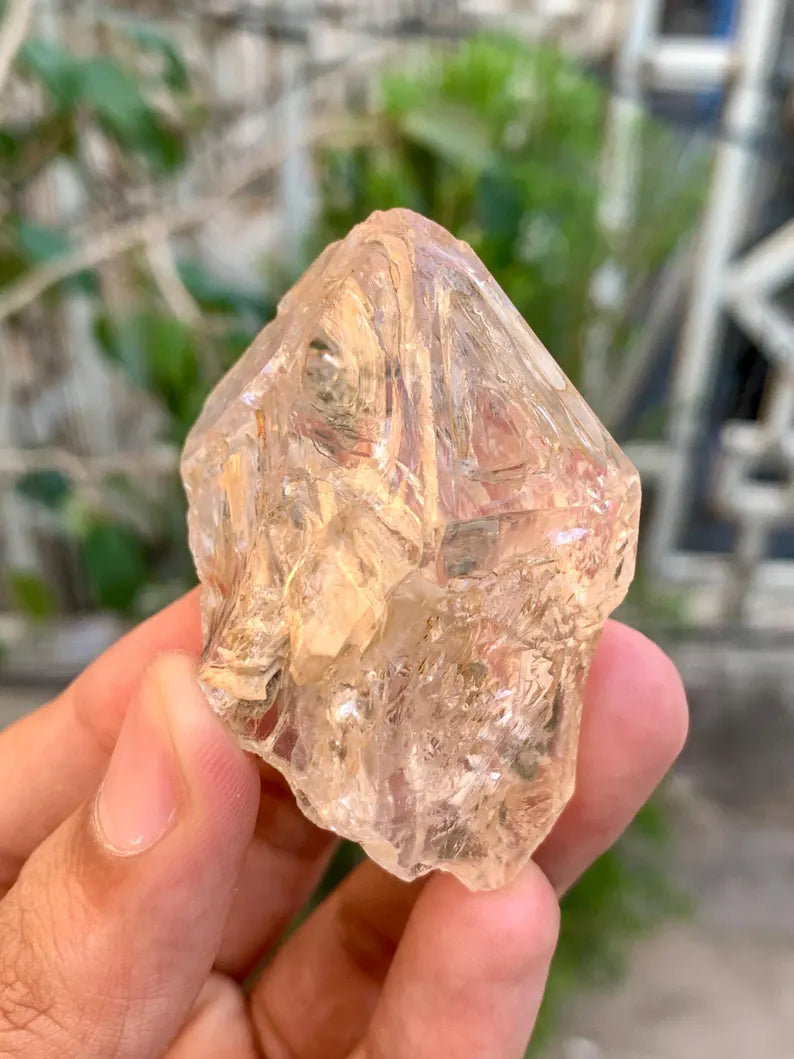 Natural Skeletal window Quartz Crystal from Pakistan - 57 Gram