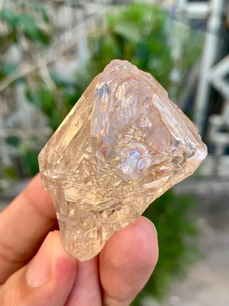 Natural Skeletal window Quartz Crystal from Pakistan - 57 Gram