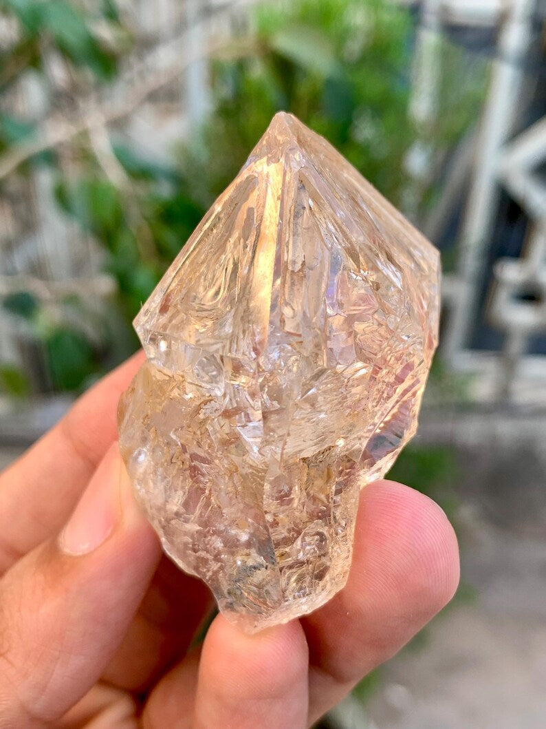 Natural Skeletal window Quartz Crystal from Pakistan - 57 Gram